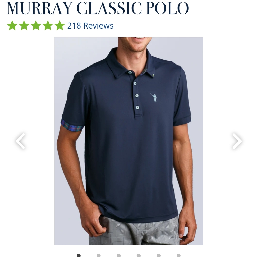 William Murray golf polo Size XL Blue